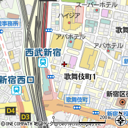 東京都新宿区歌舞伎町1丁目21 3の地図 住所一覧検索 地図マピオン