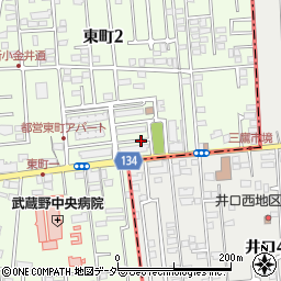 東京都小金井市東町2丁目5周辺の地図