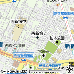 白銀屋 新宿周辺の地図