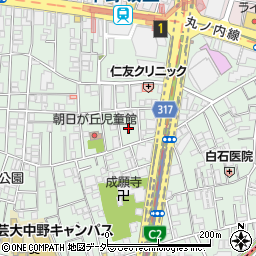 東京都中野区本町2丁目30周辺の地図