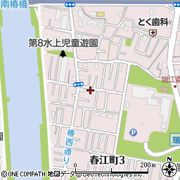 東京都江戸川区春江町3丁目30-7周辺の地図