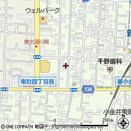 東京都小金井市東町4丁目11-14周辺の地図