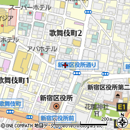 ファミリーマート新宿歌舞伎町店周辺の地図