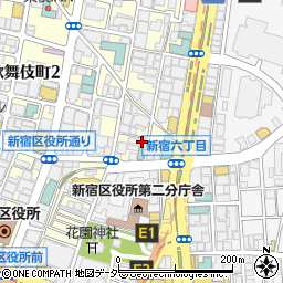 新宿パールコーポ周辺の地図