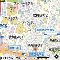 鮨 まつもと 新宿店周辺の地図