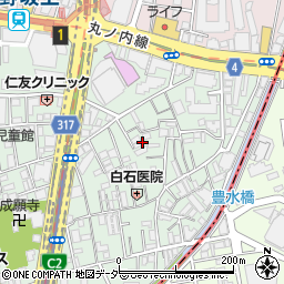 東京都中野区本町1丁目28周辺の地図