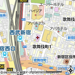 白木屋 新宿歌舞伎町総本店周辺の地図