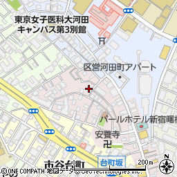 東京都新宿区住吉町15-26周辺の地図