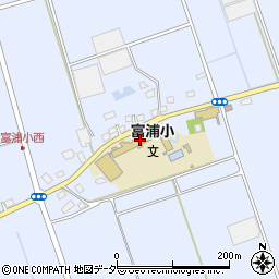 旭市立富浦小学校周辺の地図