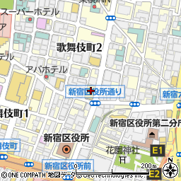パリジェンヌ 新宿周辺の地図