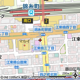 松屋錦糸町南店周辺の地図