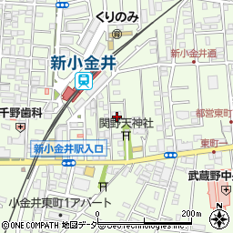 東京都小金井市東町4丁目1周辺の地図