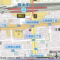 松屋 錦糸町南店周辺の地図