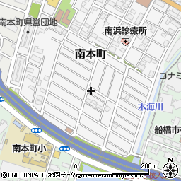 千葉県船橋市南本町34-19周辺の地図