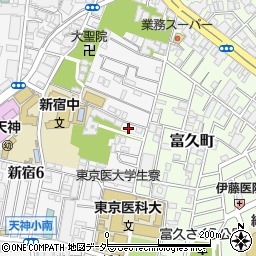 ウェルネスコート新宿周辺の地図