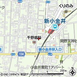 東京都小金井市東町4丁目7-7周辺の地図