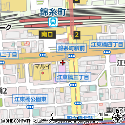 デニーズ錦糸町駅前店周辺の地図