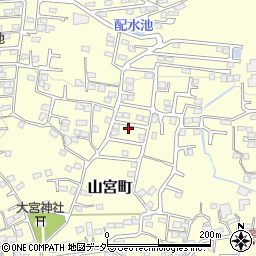 山梨県甲府市山宮町3167周辺の地図