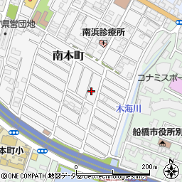 千葉県船橋市南本町36-28周辺の地図