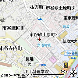 東京都新宿区市谷砂土原町周辺の地図