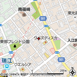 東京都江戸川区南篠崎町3丁目21-1周辺の地図