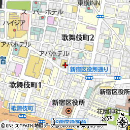 東京都新宿区歌舞伎町2丁目26-1周辺の地図
