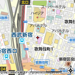 歌広場 新宿歌舞伎町店 新宿区 カラオケボックス の住所 地図 マピオン電話帳