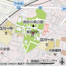 諏訪神社結婚式場周辺の地図