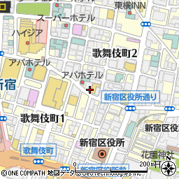 中国火鍋専門店 小肥羊 新宿店周辺の地図