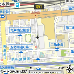 亀戸緑道公園周辺の地図