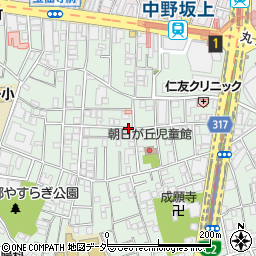 東京都中野区本町2丁目周辺の地図