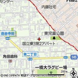 東京都国立市東3丁目3-18周辺の地図