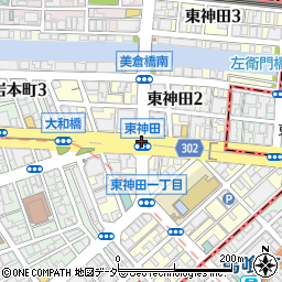 東神田周辺の地図