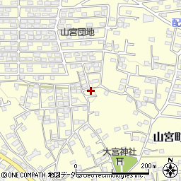 山梨県甲府市山宮町2872周辺の地図