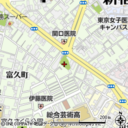 東京都新宿区余丁町4周辺の地図