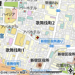 月亭 新宿 本店周辺の地図