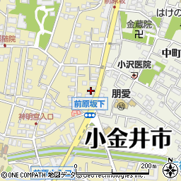 東京都小金井市前原町3丁目18-19周辺の地図