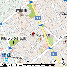 東京都江戸川区南篠崎町3丁目21-3周辺の地図
