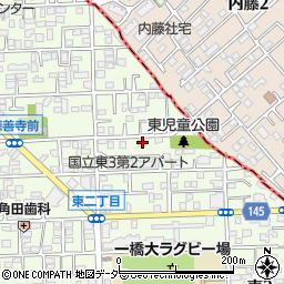 東京都国立市東3丁目3-20周辺の地図