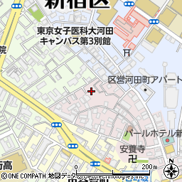 東京都新宿区住吉町15-13周辺の地図