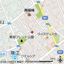 東京都江戸川区南篠崎町3丁目18-6周辺の地図