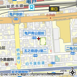 パラカ亀戸第１駐車場周辺の地図
