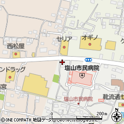 ヌーヴェルブティックギョクホードー塩山店周辺の地図