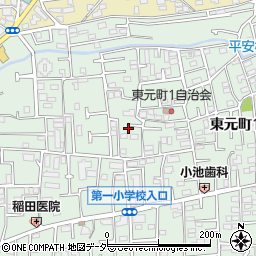 東京都国分寺市東元町1丁目35-23周辺の地図