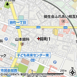 有限会社錦製麺所周辺の地図