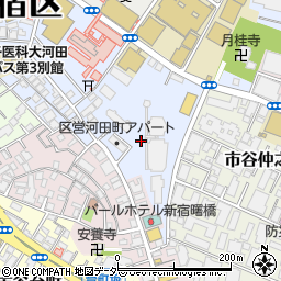 東京都新宿区河田町3周辺の地図