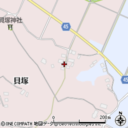 千葉県匝瑳市貝塚611周辺の地図