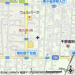 東京都小金井市東町4丁目13-40周辺の地図