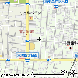 東京都小金井市東町4丁目13-40周辺の地図