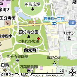 〒185-0023 東京都国分寺市西元町の地図